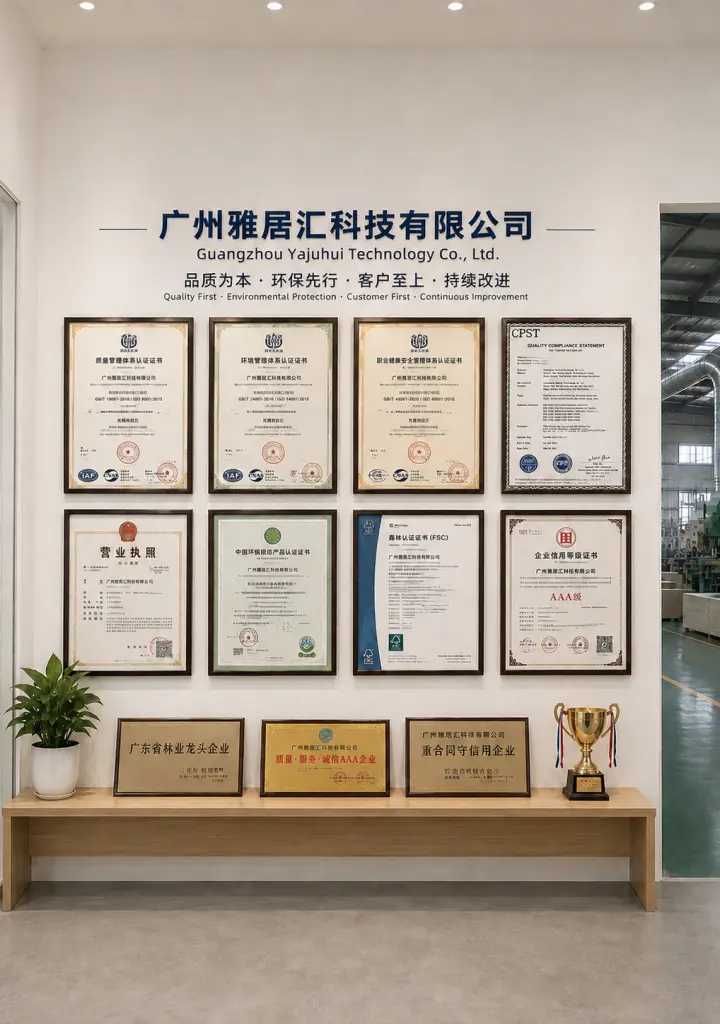Plywood manufacturing factory and wood panel production