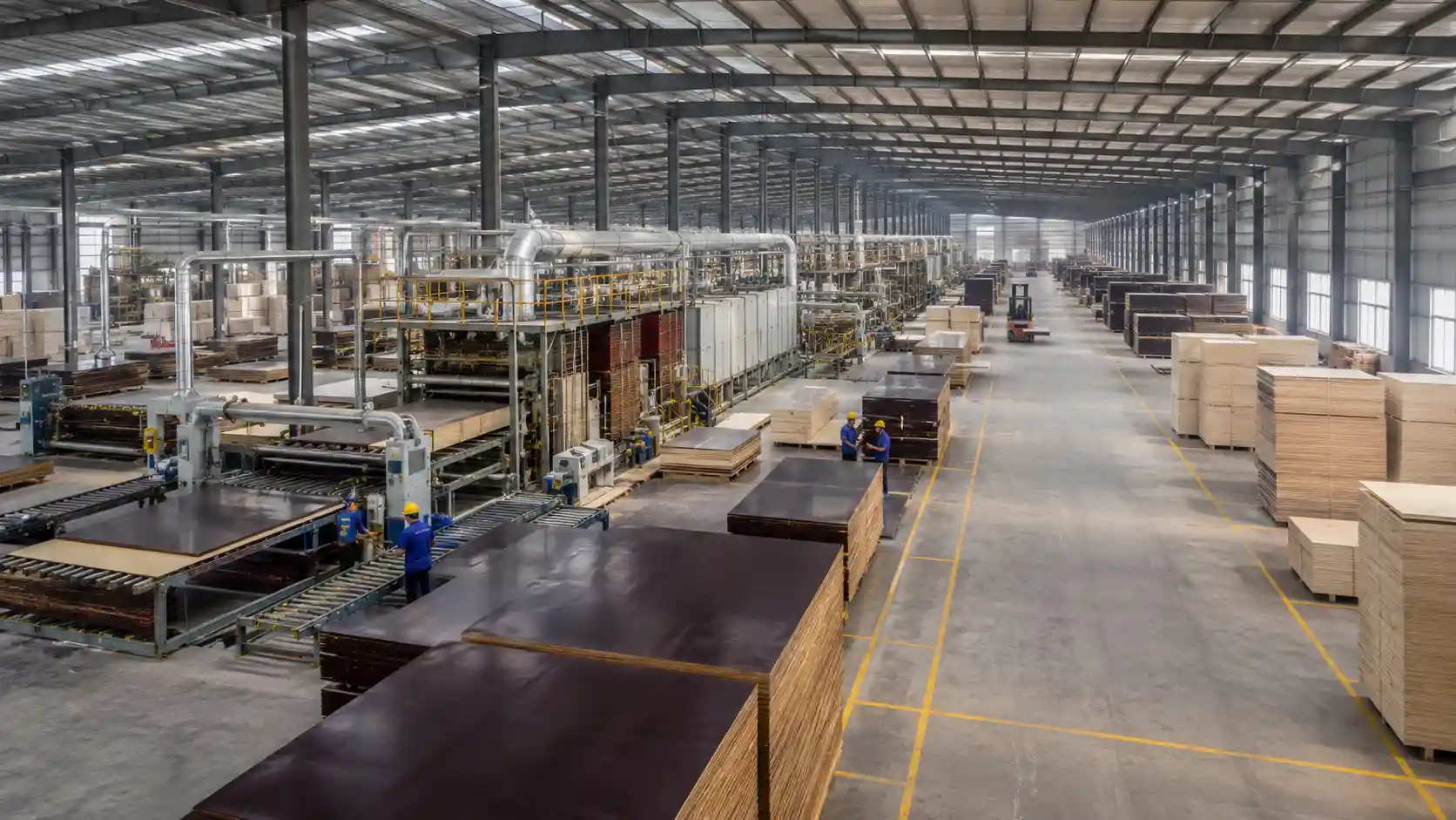 Plywood Manufacturing Factory Workshop Film Faced Plywood Manufacturer