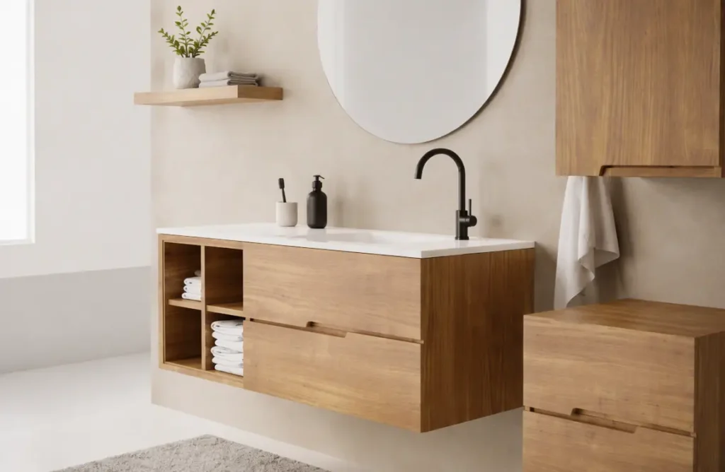 floating bathroom vanity factory direct